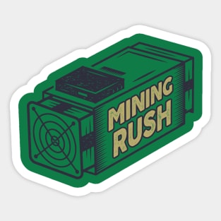 Cryptocurrency Miner Sticker